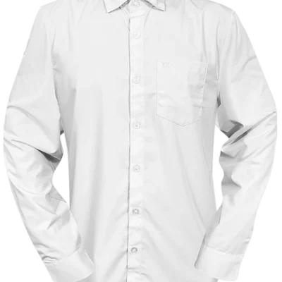 Solid White Long Sleeve Bamboo Dixxon Shirt