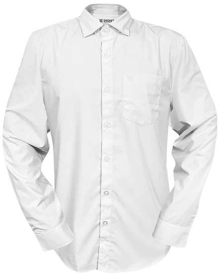 Solid White Long Sleeve Bamboo Dixxon Shirt