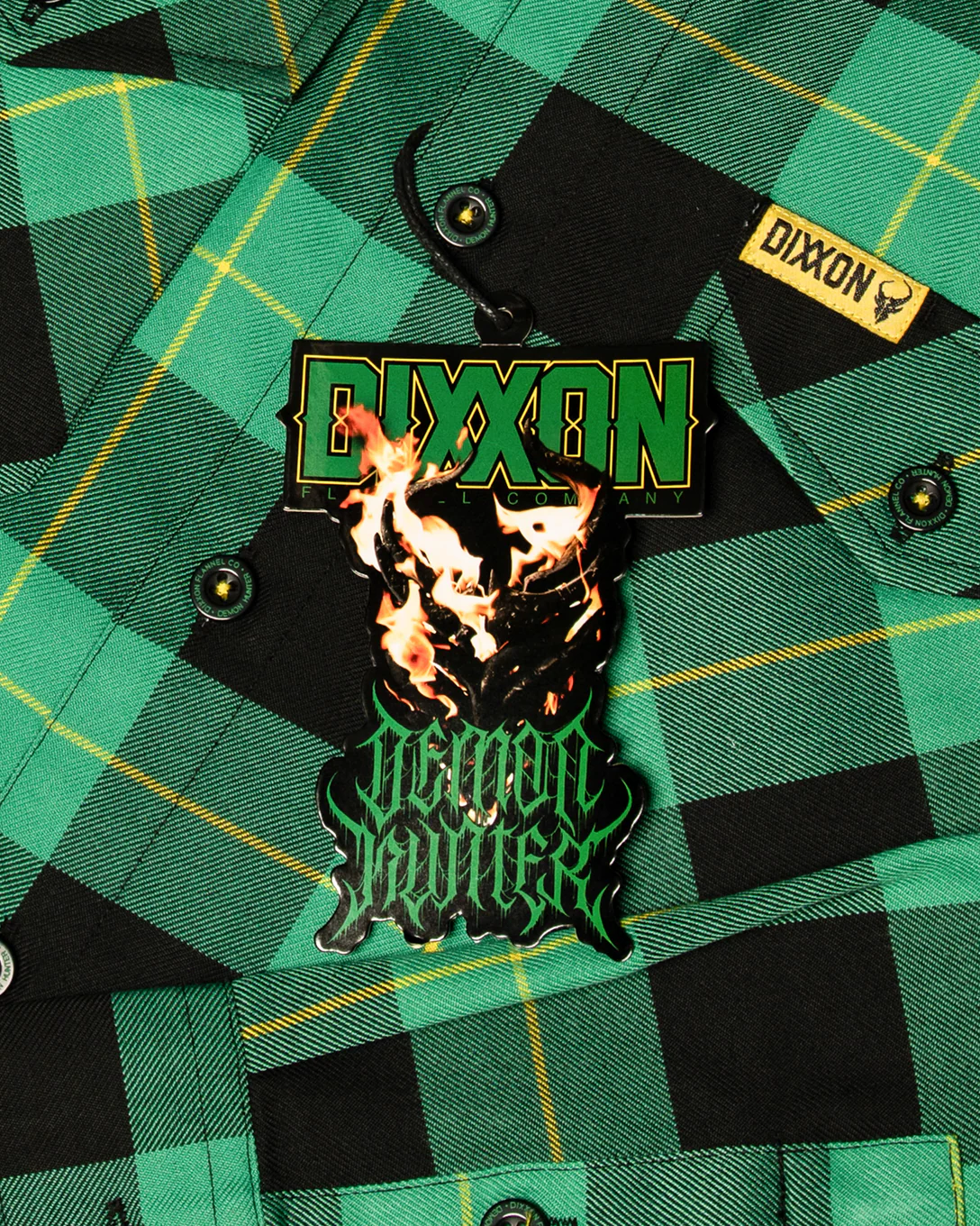 Demon Hunter Dixxon Collab Ladies Long Sleeve Flannel - Image 2