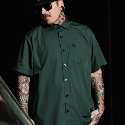 Solid Green Dixxon 2.0 Bamboo Shirt