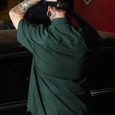 Solid Green Dixxon 2.0 Bamboo Shirt - Image 2