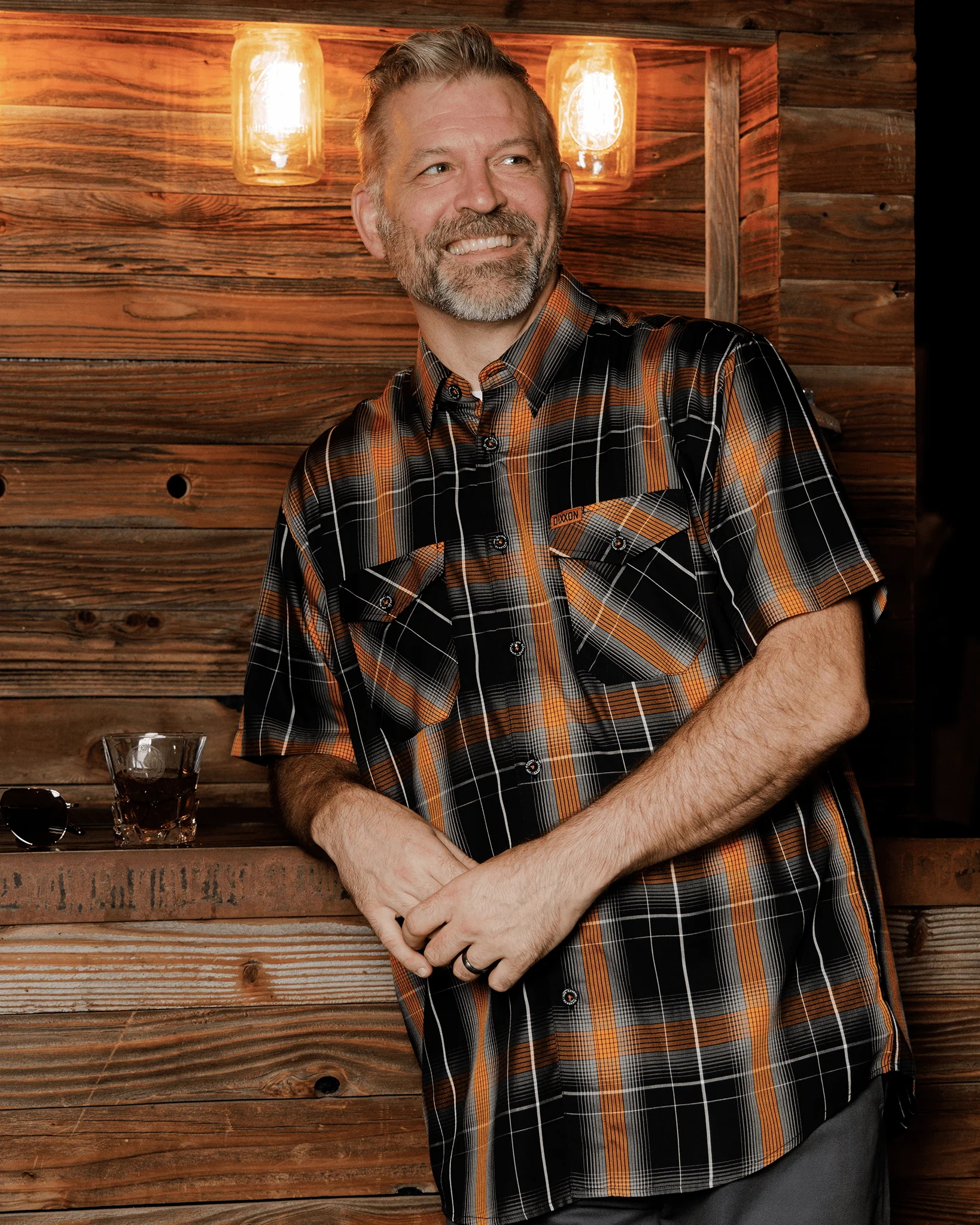 Smoked Oak Short Sleeve Dixxon Bamboo Shirt