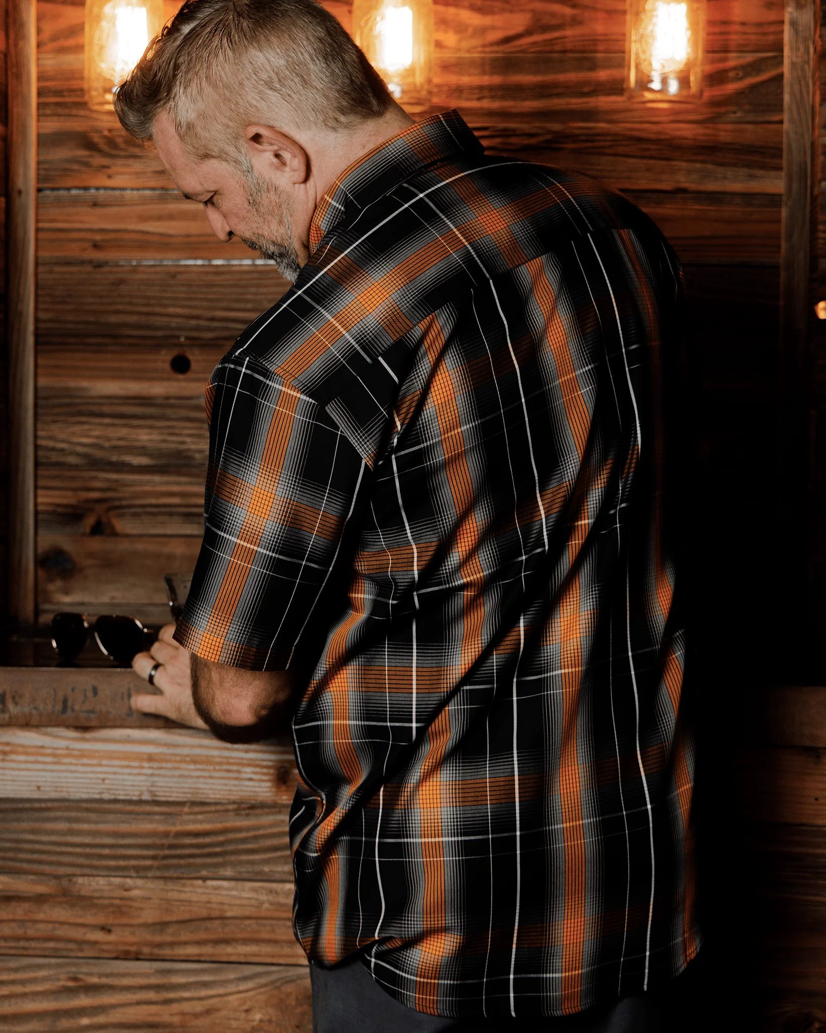 Smoked Oak Short Sleeve Dixxon Bamboo Shirt - Image 3