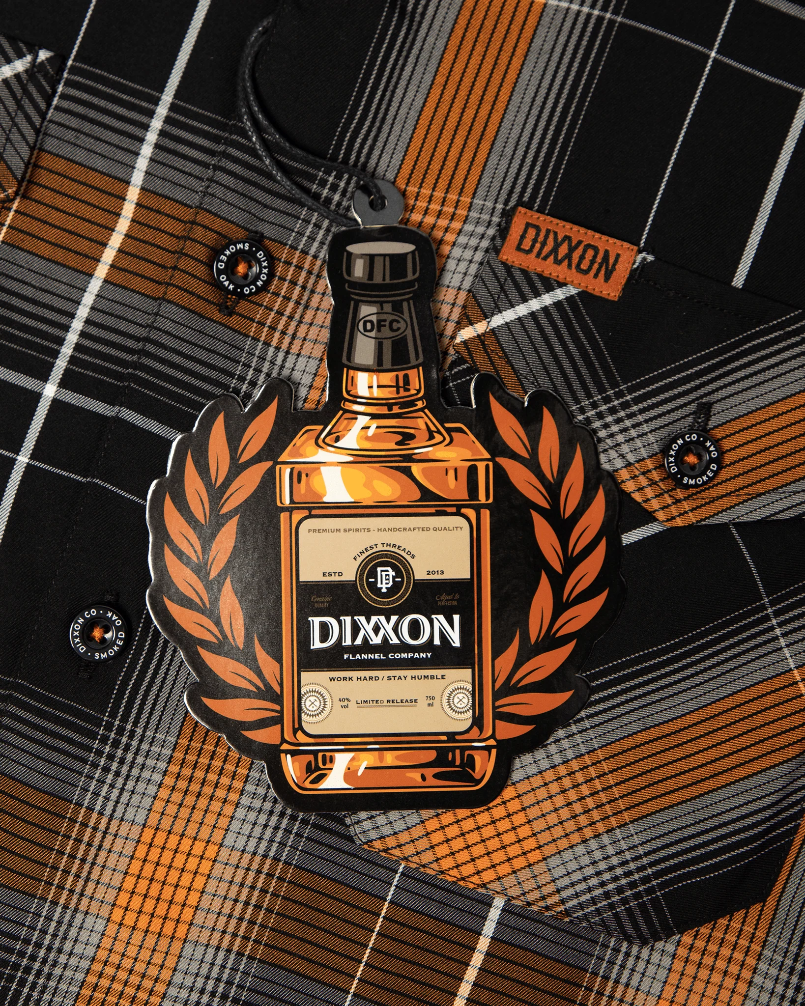 Smoked Oak Short Sleeve Dixxon Bamboo Shirt - Image 2