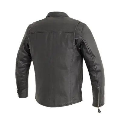 Bambino Children's Mandarine Collar Leather Jacket - Image 2