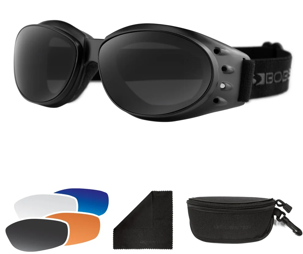 Cruiser 3 Matte Black Frame Bobster Goggles