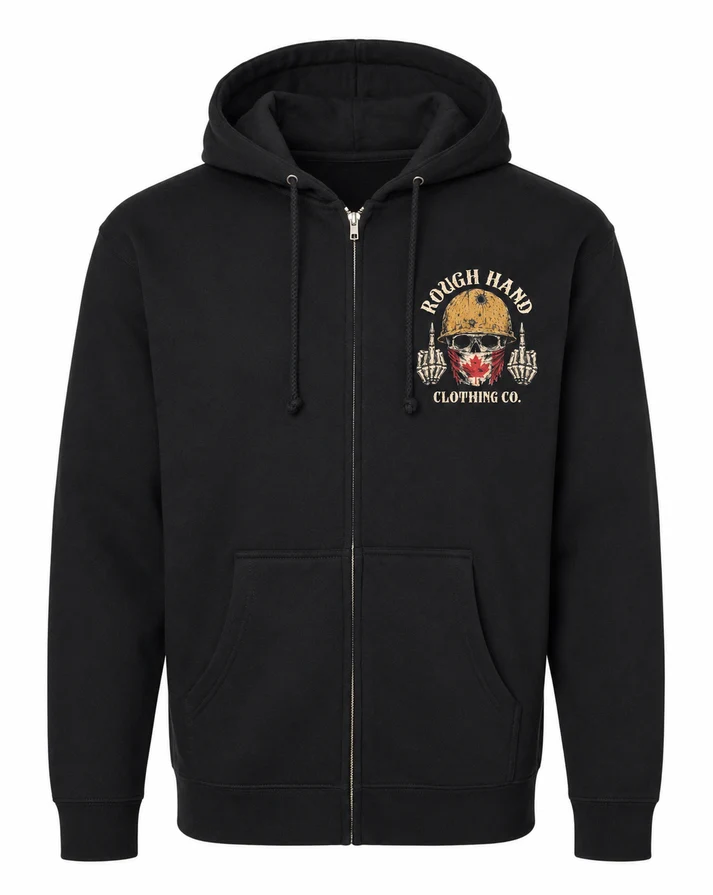 Hard Truth Rough Hand Clothing Co. Zip Hoodie - Image 2