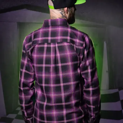 Hereafter Long Sleeve Dixxon Flannel (Beetlejuice Inspired) - Image 3