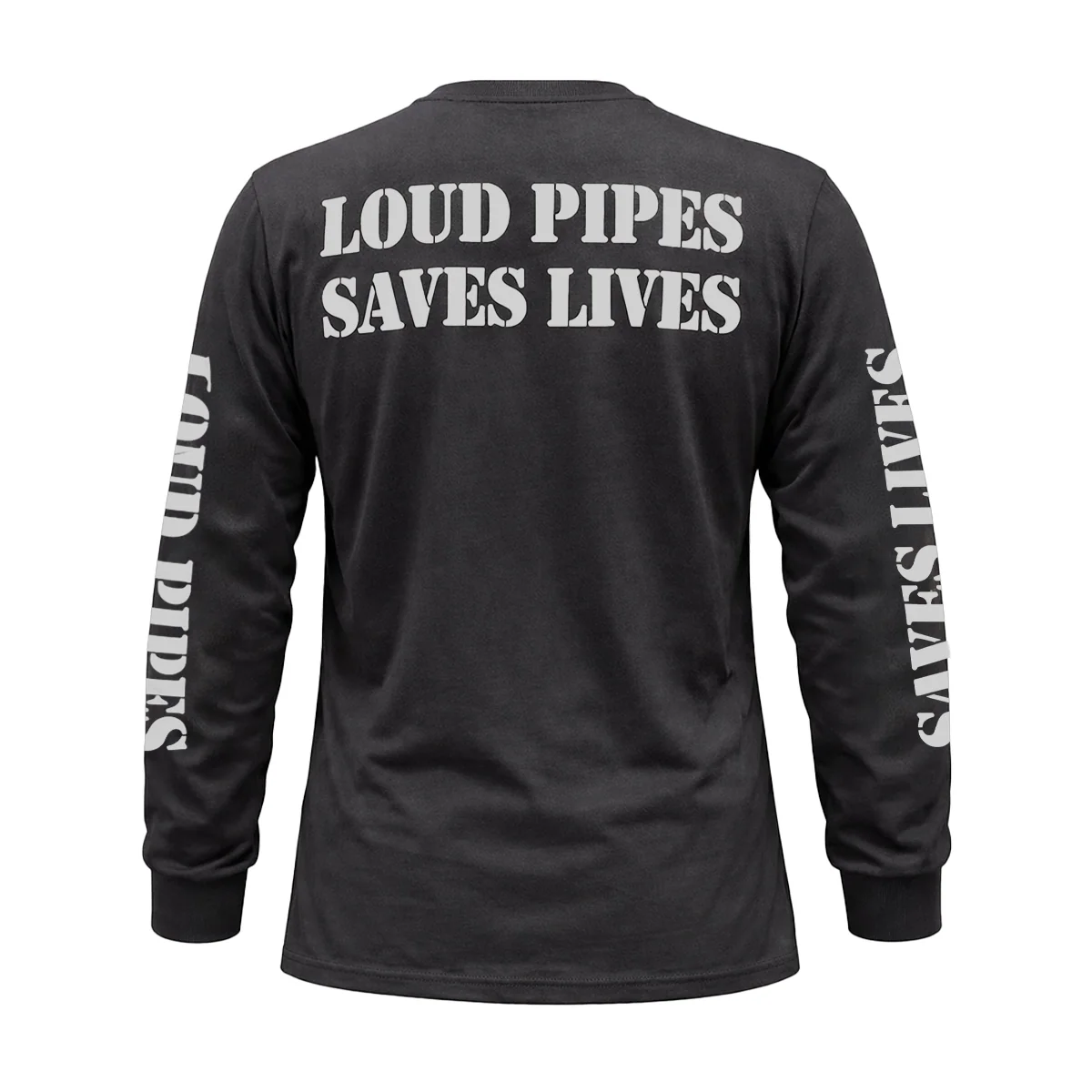 Loud Pipes Save Lives Reflective Long Sleeve Tee