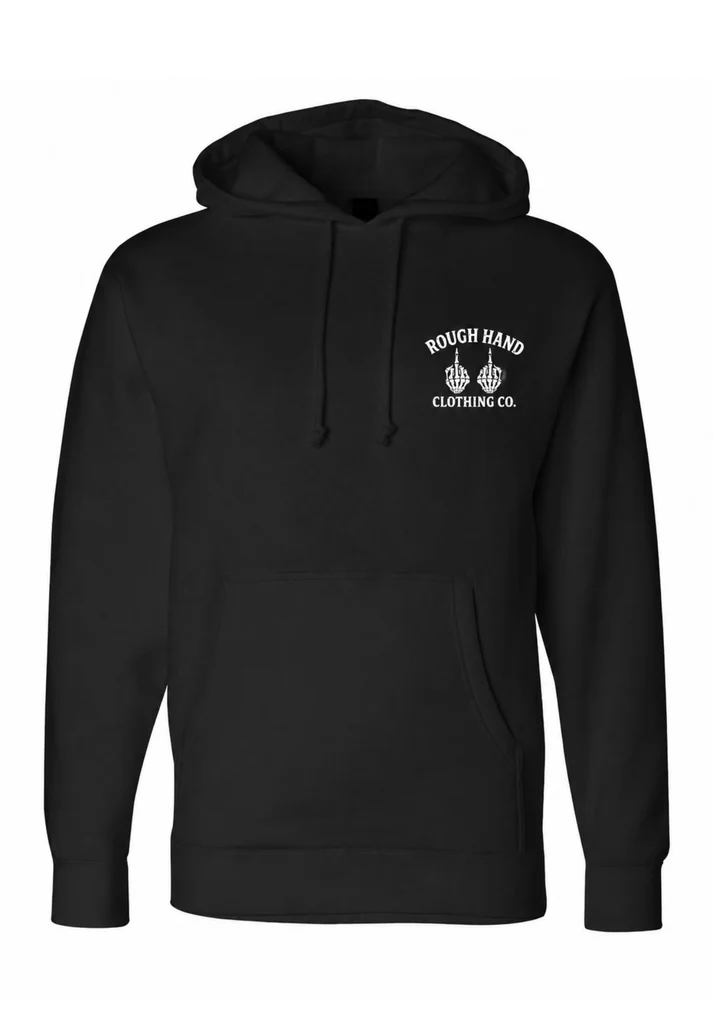 No One Cares Rough Hand Clothing Hooded Pullover - Image 2