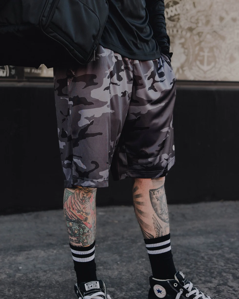 Overtime Black Camo Dixxon Lounge Shorts