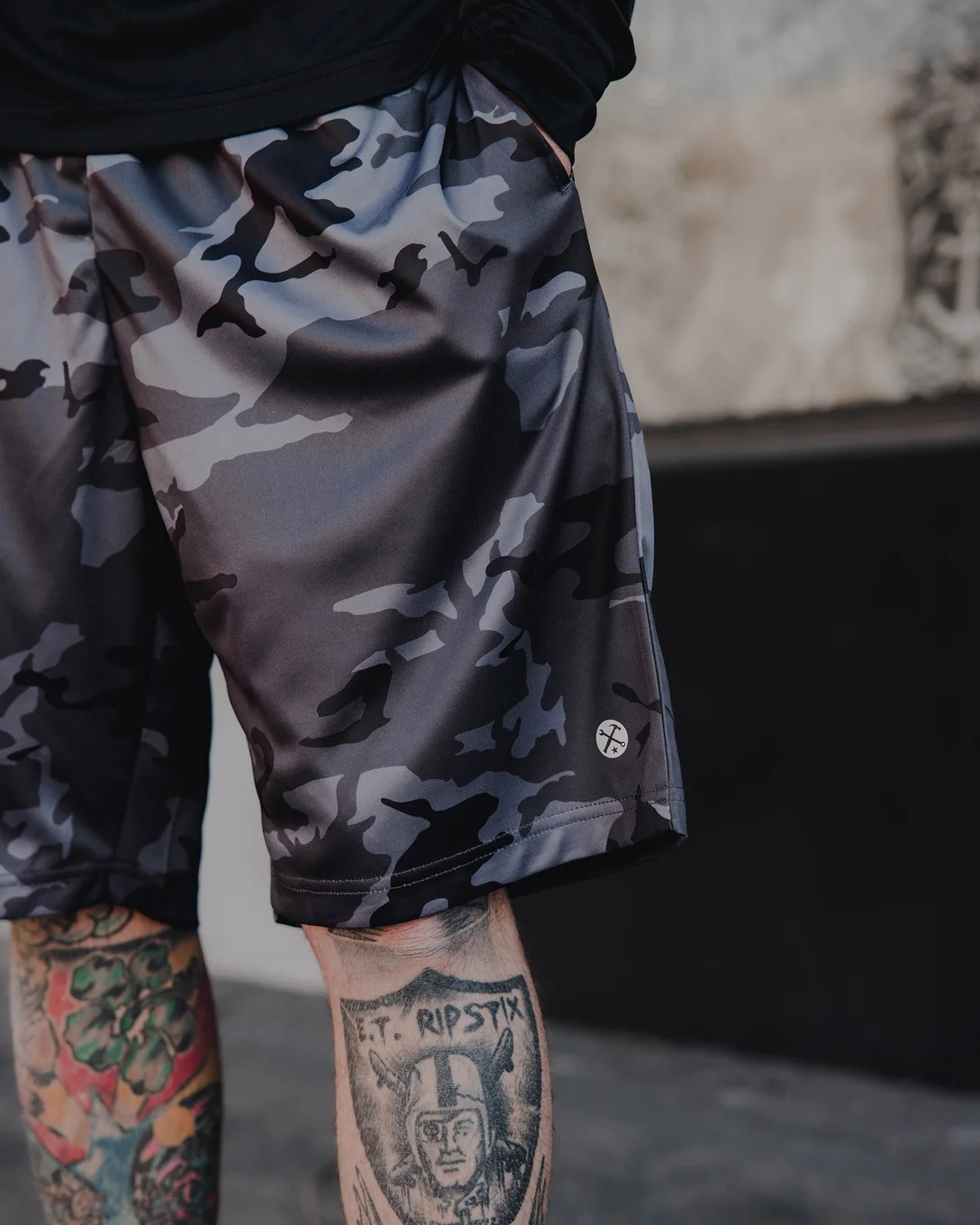 Overtime Black Camo Dixxon Lounge Shorts - Image 2