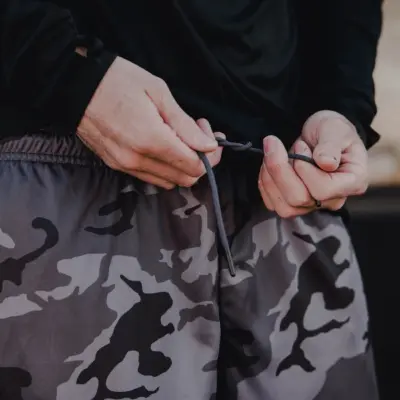Overtime Black Camo Dixxon Lounge Shorts - Image 3