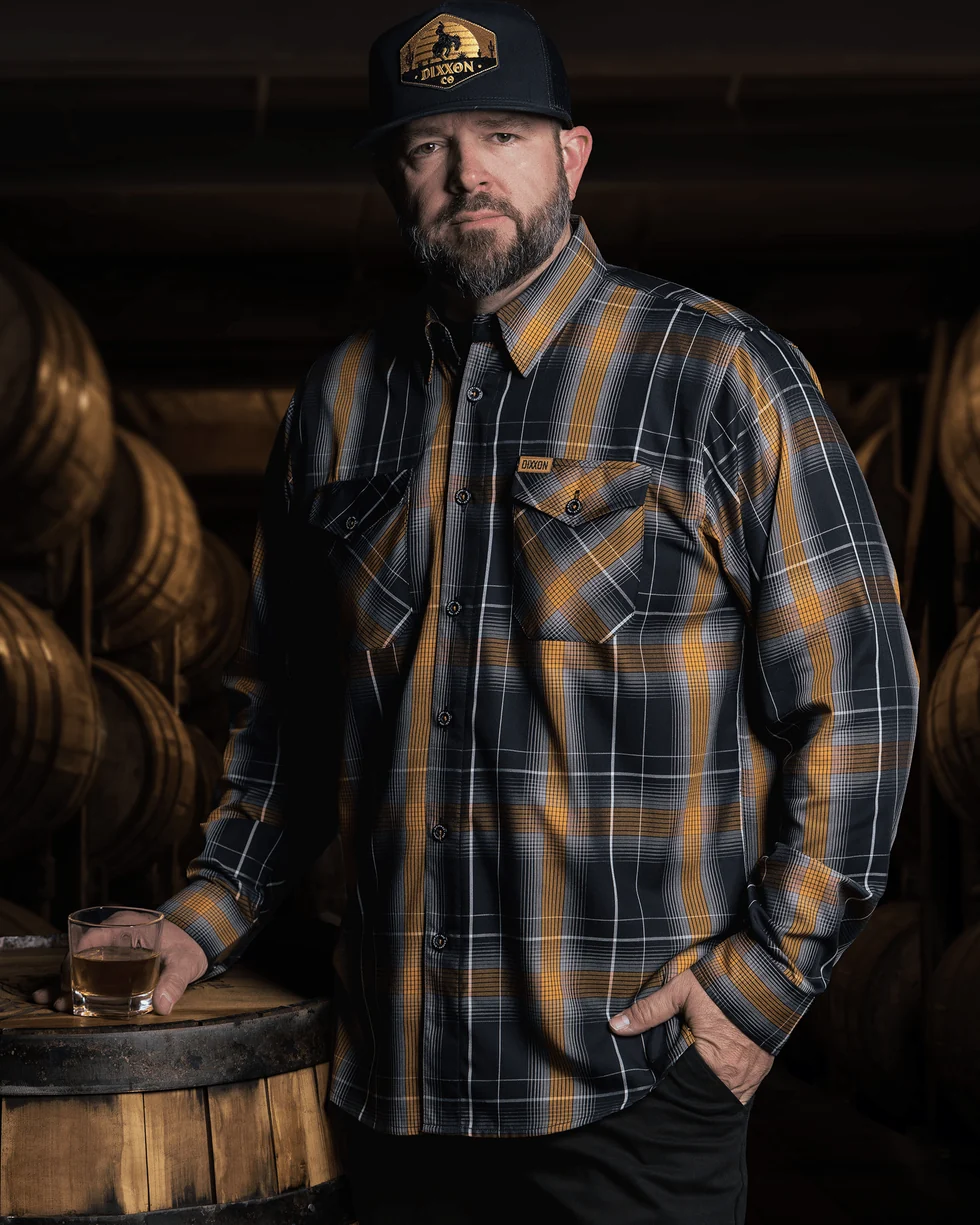 Smoked Oak Dixxon Long Sleeve Bamboo Shirt
