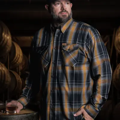 Smoked Oak Dixxon Long Sleeve Bamboo Shirt - Image 4