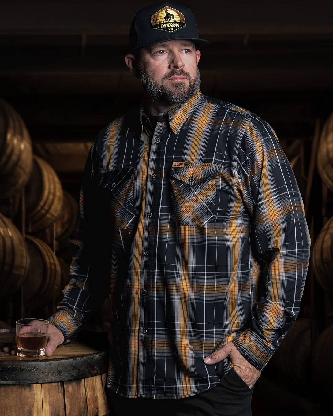 Smoked Oak Dixxon Long Sleeve Bamboo Shirt - Image 4